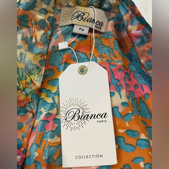 Multicolor Satin Robe - Picture 8 of 10